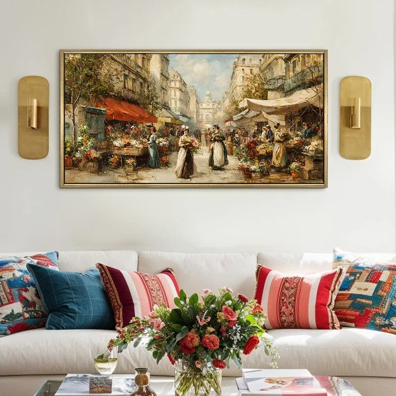 Rustic European Market Day Glow Wall Art media 1