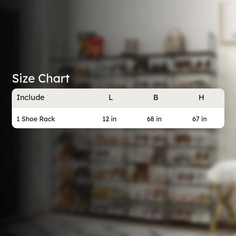 Clean Metal Shoe Rack - Black media 8