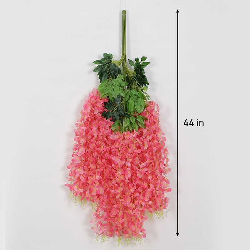 Faux Hanging Orchid Vine (Pink) - Set Of Twelve media 4