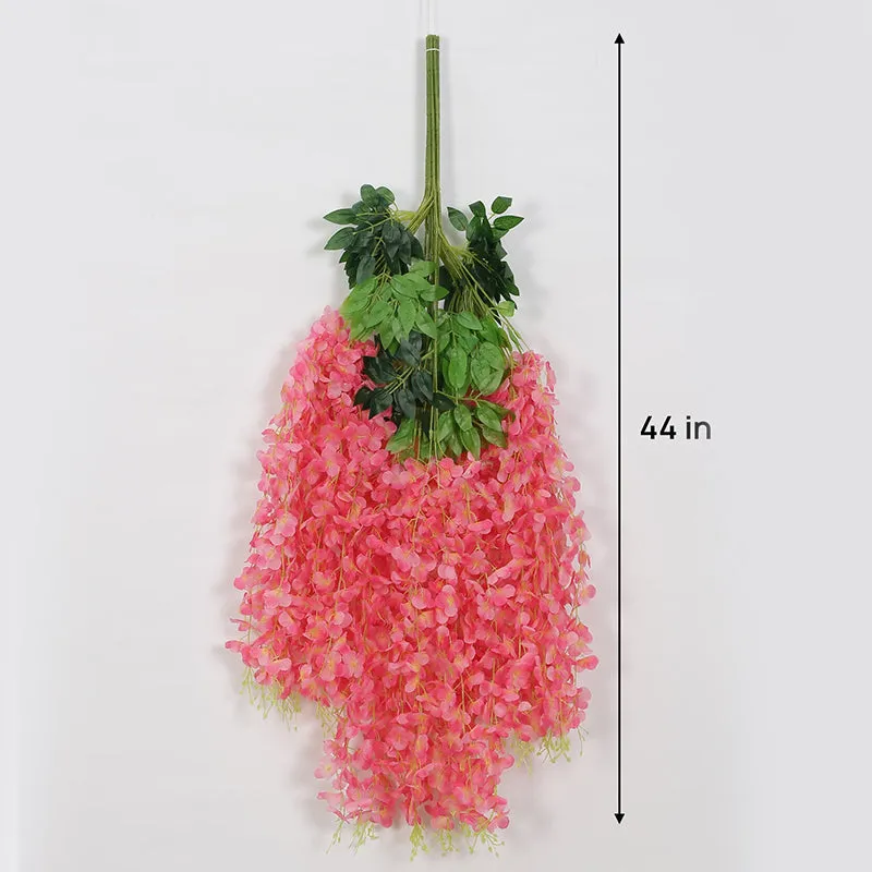 Faux Hanging Orchid Vine (Pink) - Set Of Twelve media 4