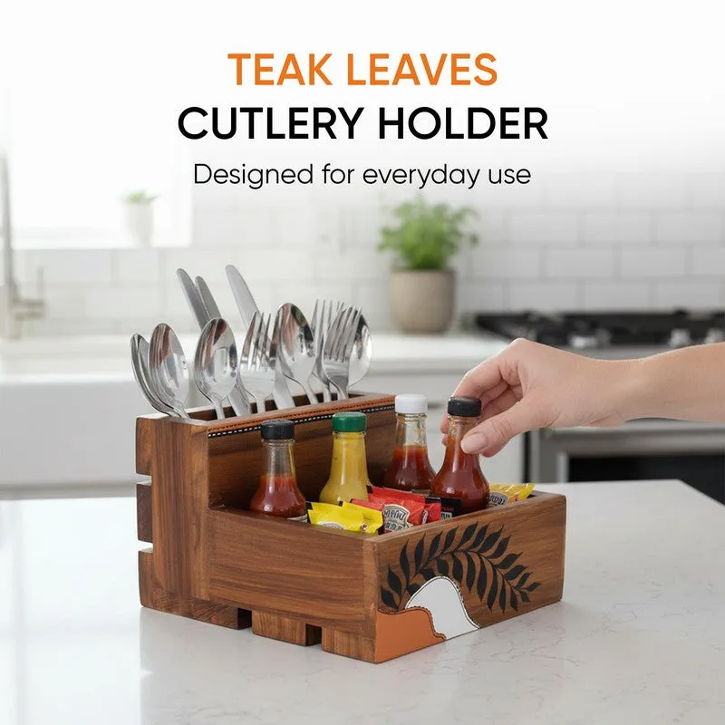 Leafy Lama Cutlery Holder media 8