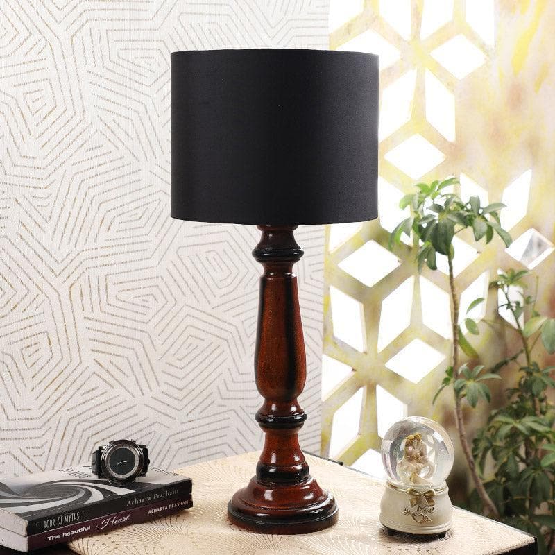 Blace Bona Fabric Table Lamp - Black,Brown media 3