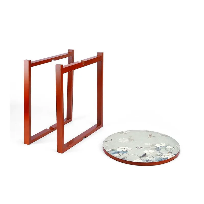 India Circus Wood Serenity Round Side Table media 7