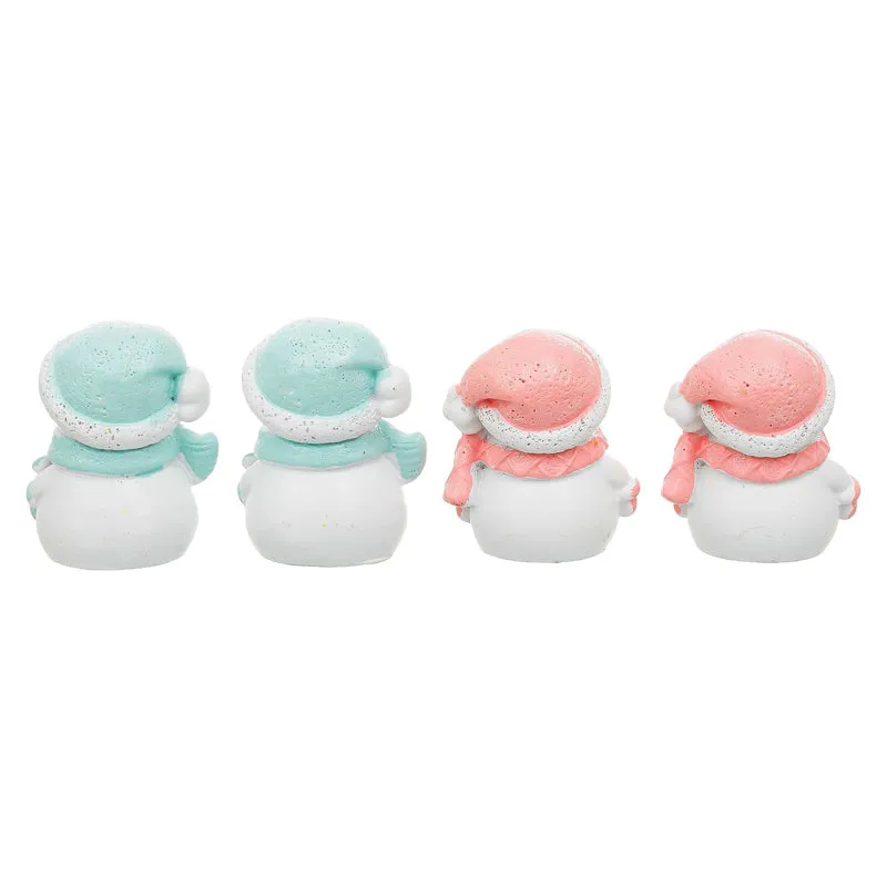 Snowman Quartet Resin Figurine - Set Of Four media 7