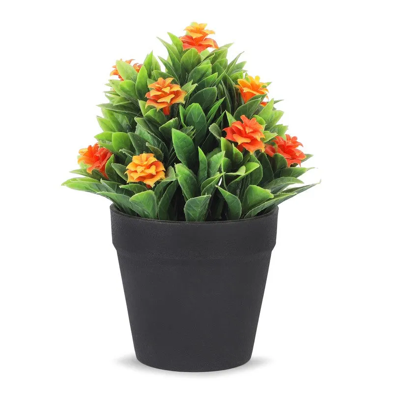 Ethnora Artificial Plant With Plastic Pot(Set of Two) - 0.6 Feet media 6