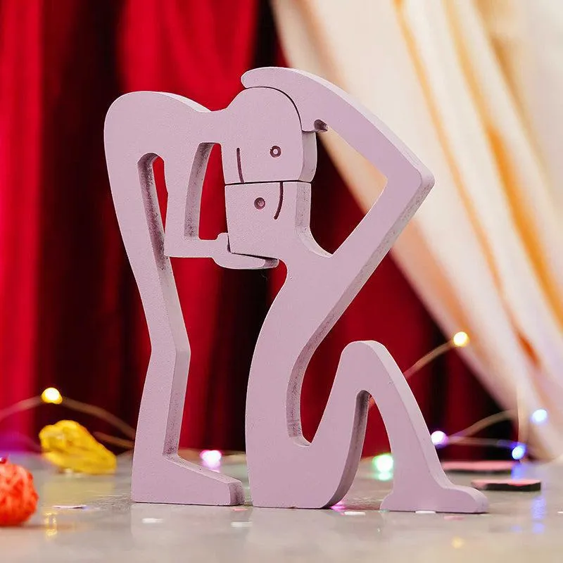 Blushing Desire Wooden Valentine's Showpiece media 6