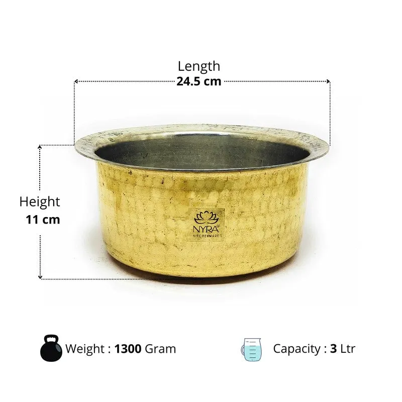 FlameCore Brass Pateela -3000 mL media 10