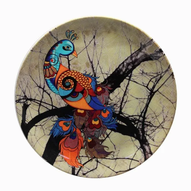 The Charismatic Peacock Decorative Plate media 5