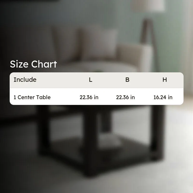 Frixon Sheesham Wooden Center Table - Black media 8