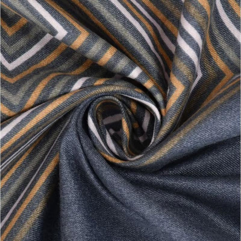 Hayes Geomatric Microfiber Bedsheet (Aegean Blue) - 130 GSM media 5