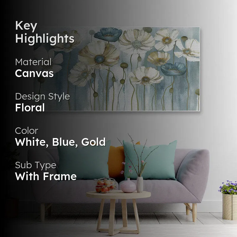 Lamla Blooms Floral Canvas Wall Painting media 2
