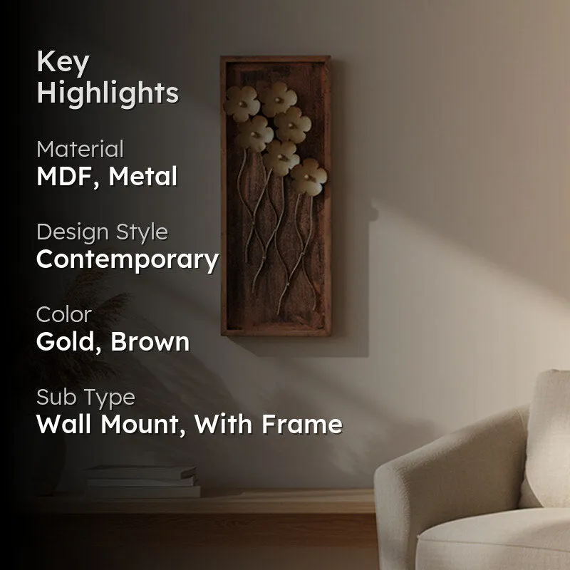 Metallic Bouquet Metal Wall Accent media 2