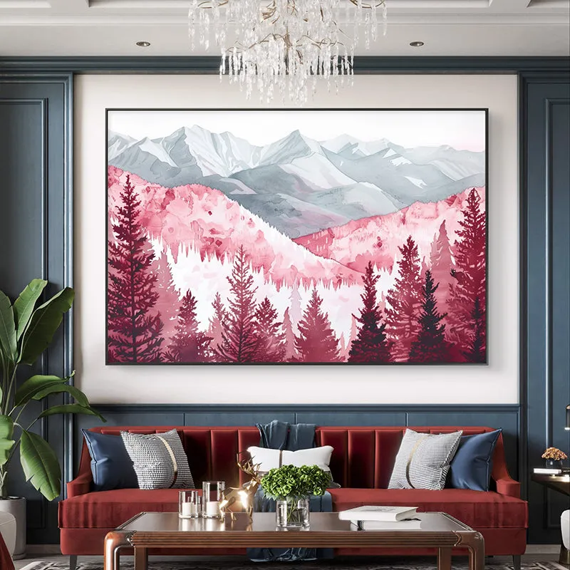 Pink Aura Wall Painting media 4