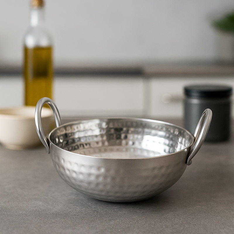 Vintage Hammered Kadhai - 350 mL / 12 Inches image 4