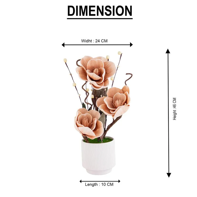 AarviDecor Muted Bloom Foam Artificial Plants media 10