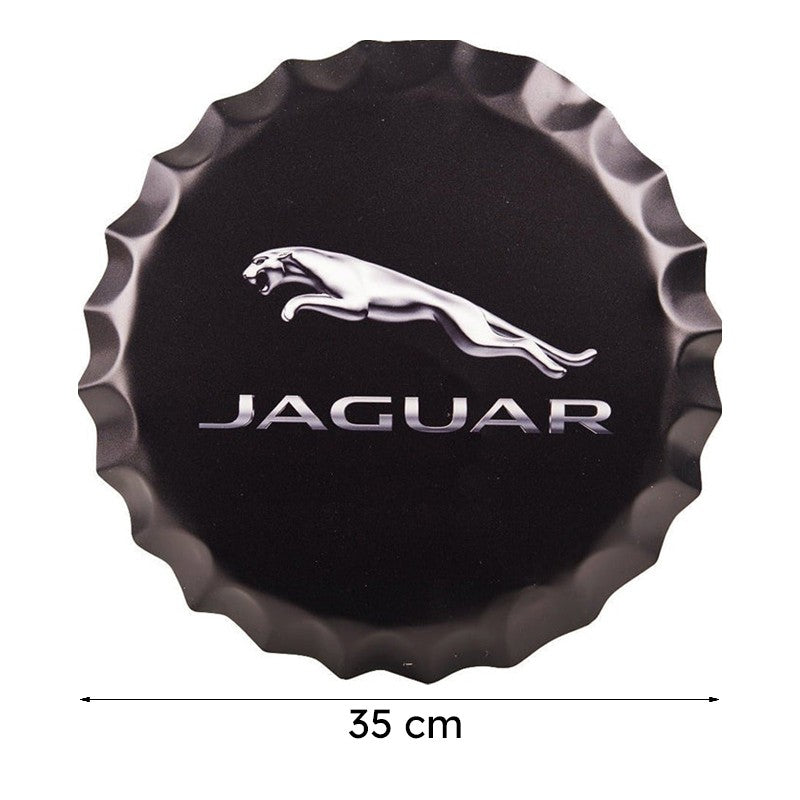 Jaguar Bottle Cap Metal Wall Accent media 9