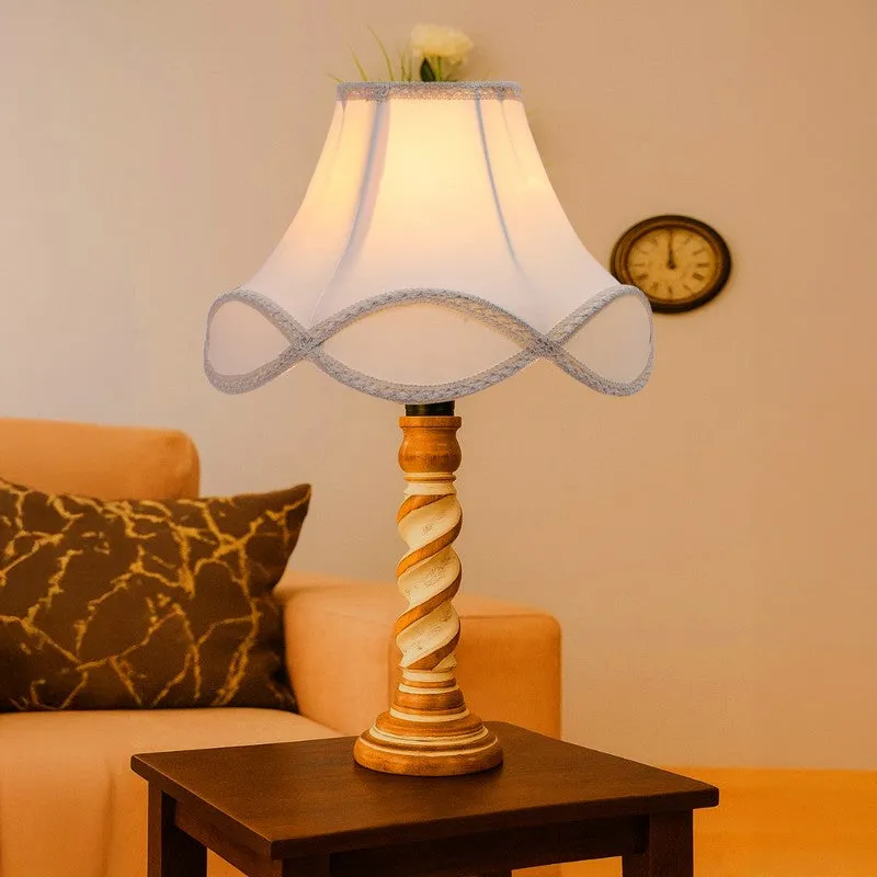 Modera Zyro Wooden Table Lamp - White media 3