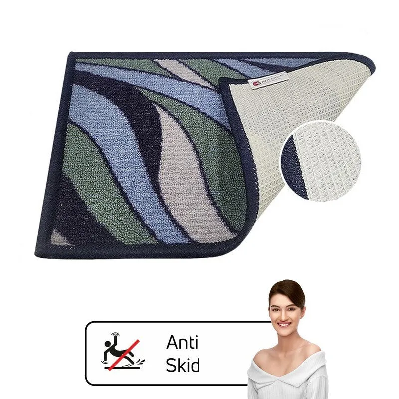 Hiro Abstract Nylon Door Mats - Green,Blue media 7
