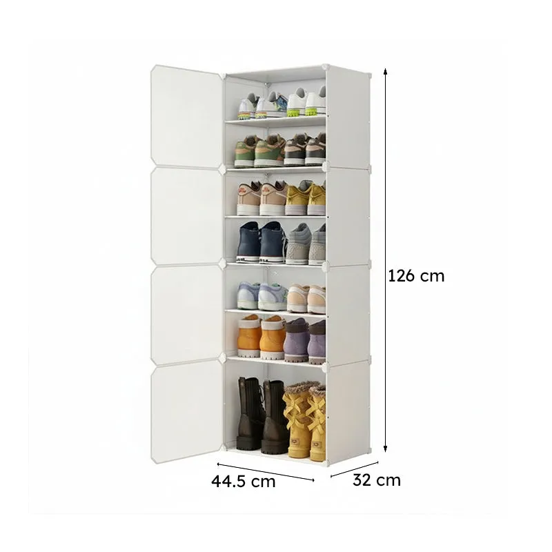 StepWise White Plastic & Metal Shoe Racks media 7