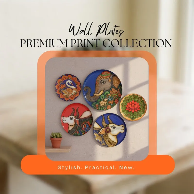 Lotus Serenity Wall Plates - Set of Five media 9