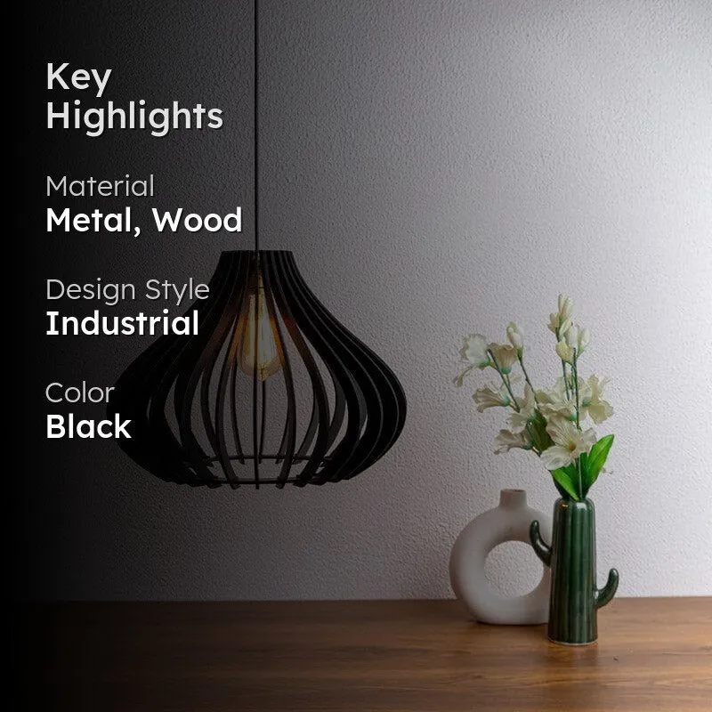 Setsuna Wooden Ceiling Lamp media 2