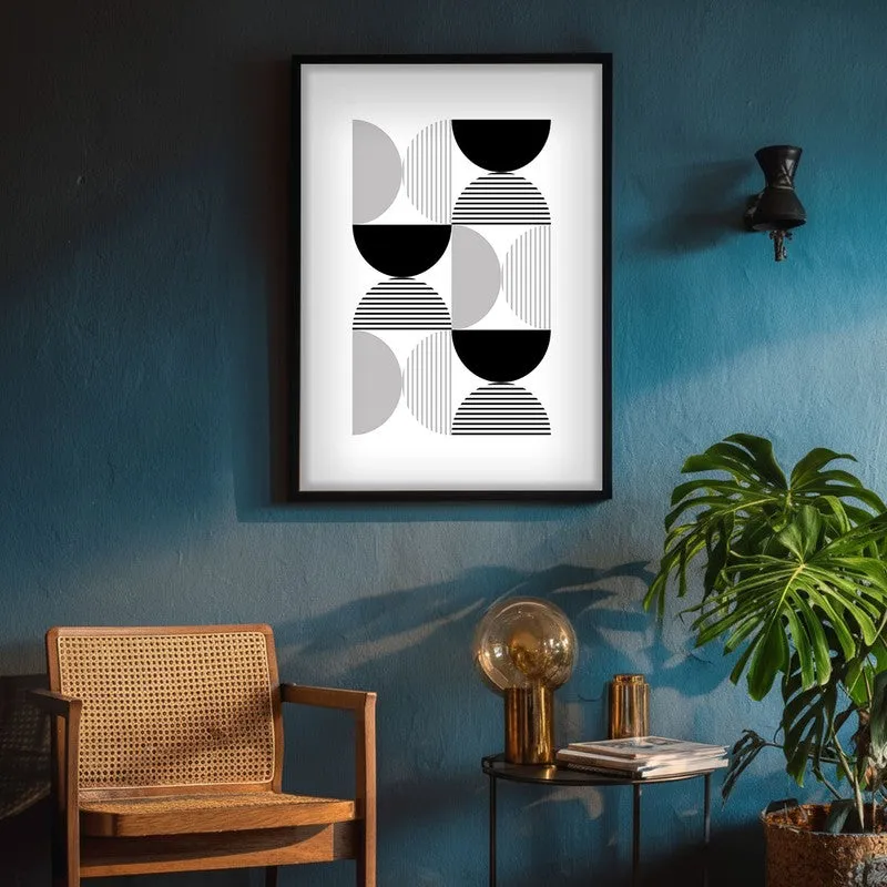 Charcoal Echoes Framed Canvas Wall Painting media 4