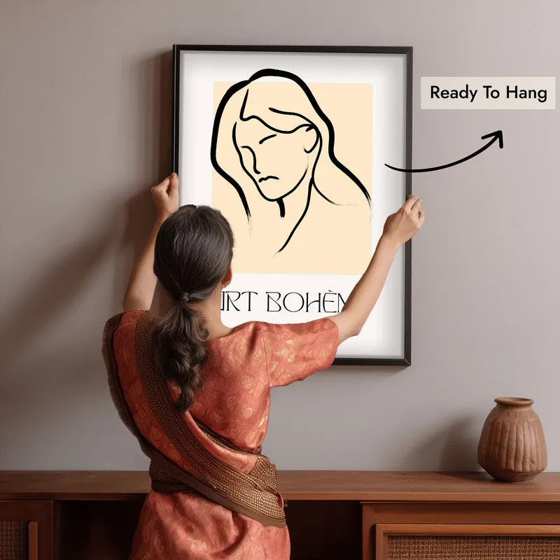 Tender Tilt Canvas Wall Painting With Black Frame media 6