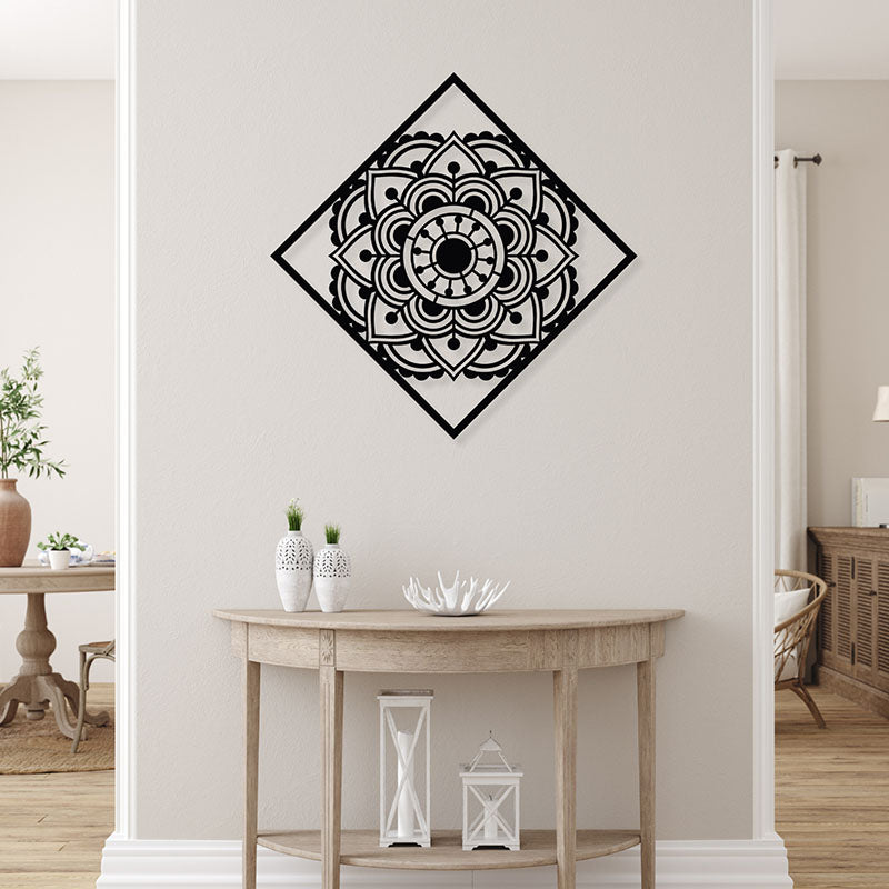 Lima Mandala Black Iron Wall Accent