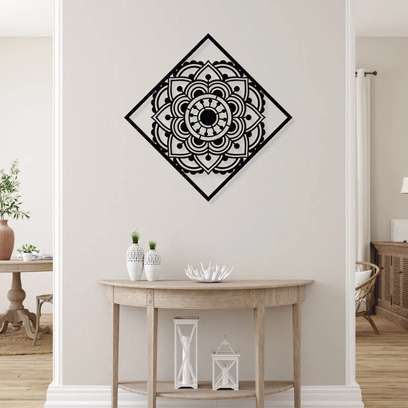 Lima Mandala Black Iron Wall Accent media 1