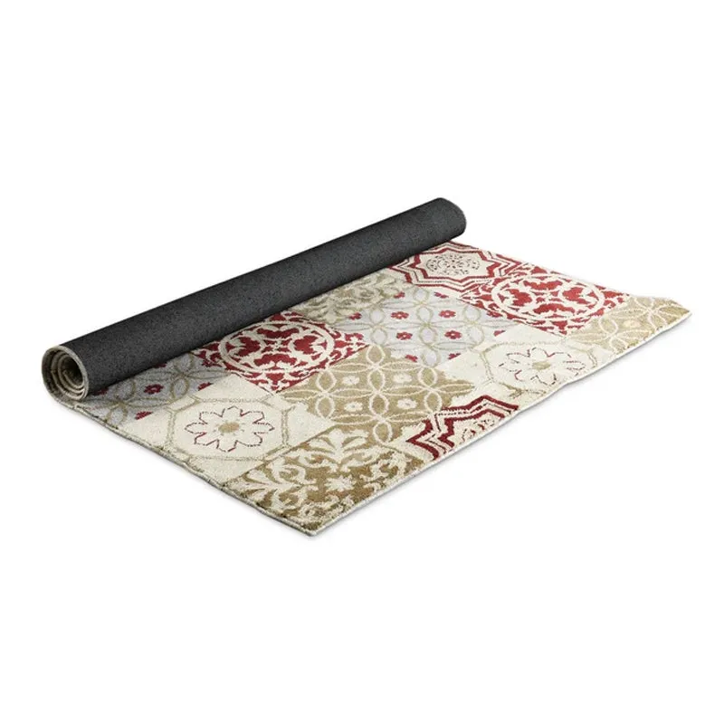 Medina Tile Soft Pile Anti-Skid Carpet - Beige media 4