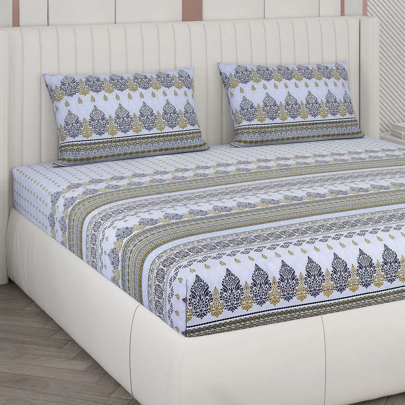 Monte Carlo Stripe Aura Cotton Bedsheet - 104 TC media 4