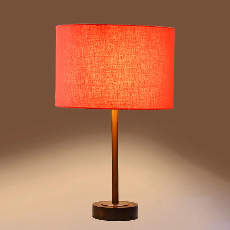 Cotin I Rodin Wooden Table Lamp - Orange,Copper,Brown media 6