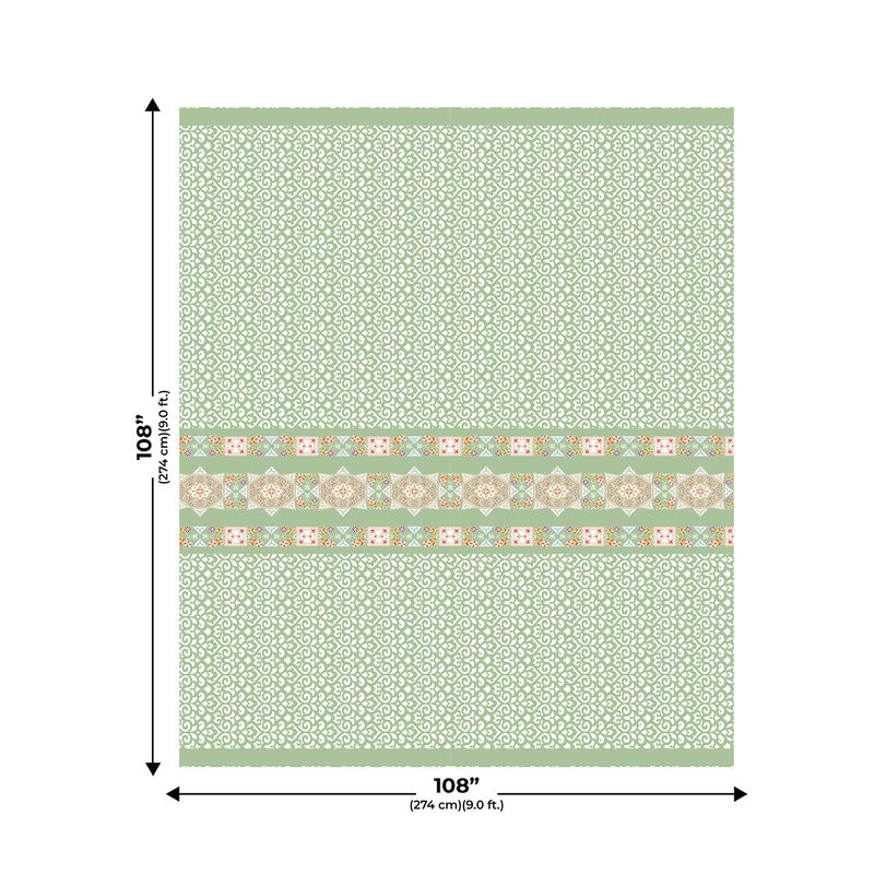 LuxeHaven Cotton Bedsheet (Green) - 180 TC media 6