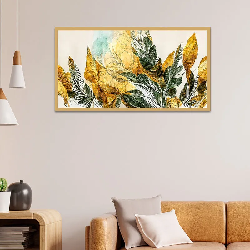 Leaves Of Gold Canvas Wall Painting media 6
