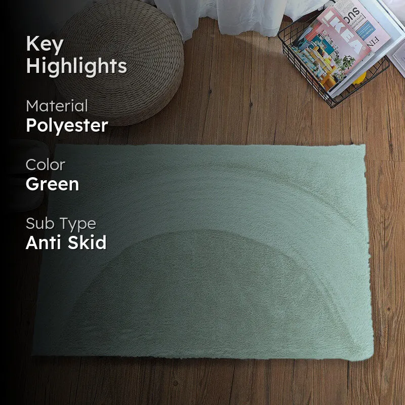 Ruffle Luxe Bath Mat - Lime Green media 2