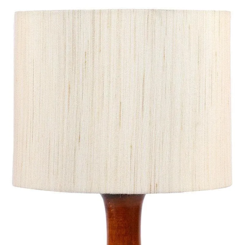 Meigar Troton Fabric Table Lamp - White,Brown media 5