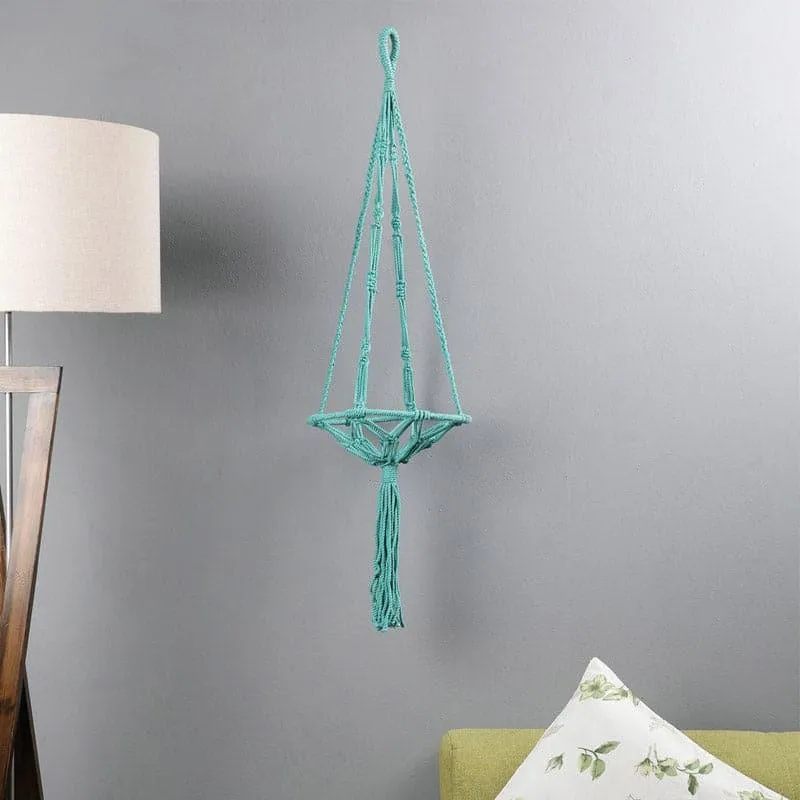 Lapiz Lazuli Macrame Planter media 3