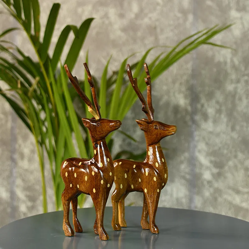 Timber Harts Wood Showpiece - Set Of Two media 7