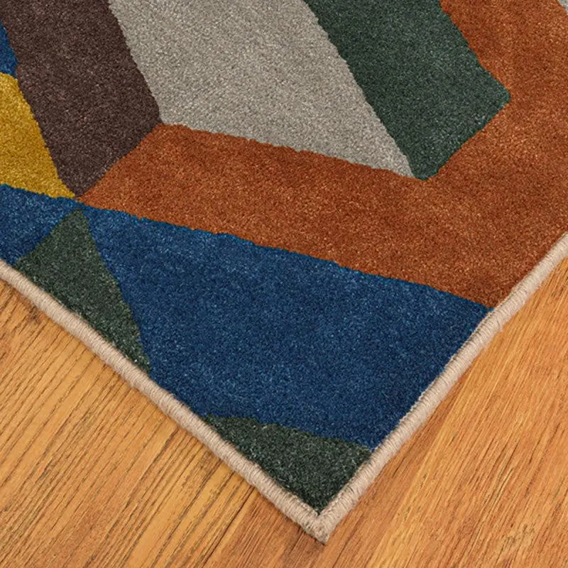 Elpenor Hand Tufted Geometric Wool & Nylon Carpet - Multicolor media 7