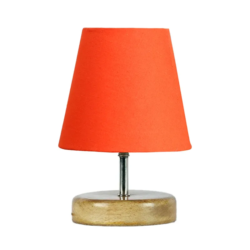 Petricho Fabric Table Lamp - Orange,Brown media 4