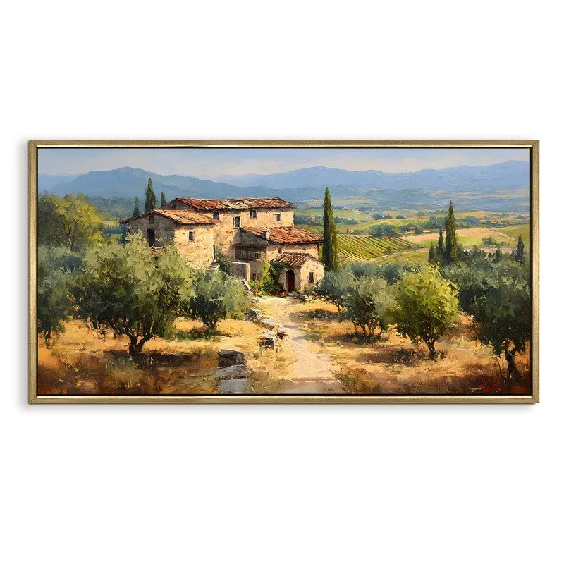 Rural Vista Canvas Wall Painting With Frame media 3