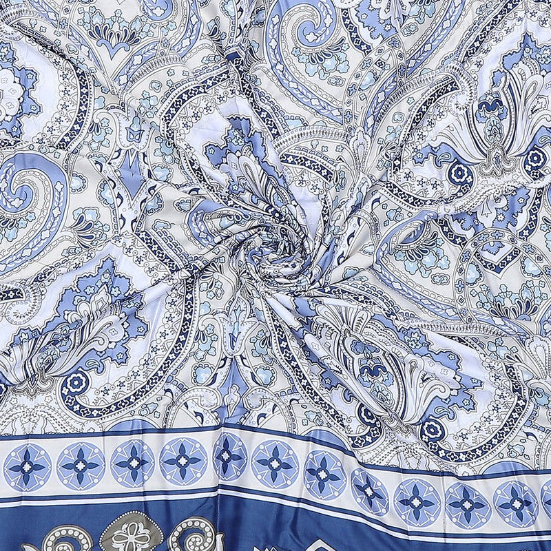 Monte Carlo Pixelweave Ethnic Print Polyester Duvet Covers (Blue) - 210 GSM media 6