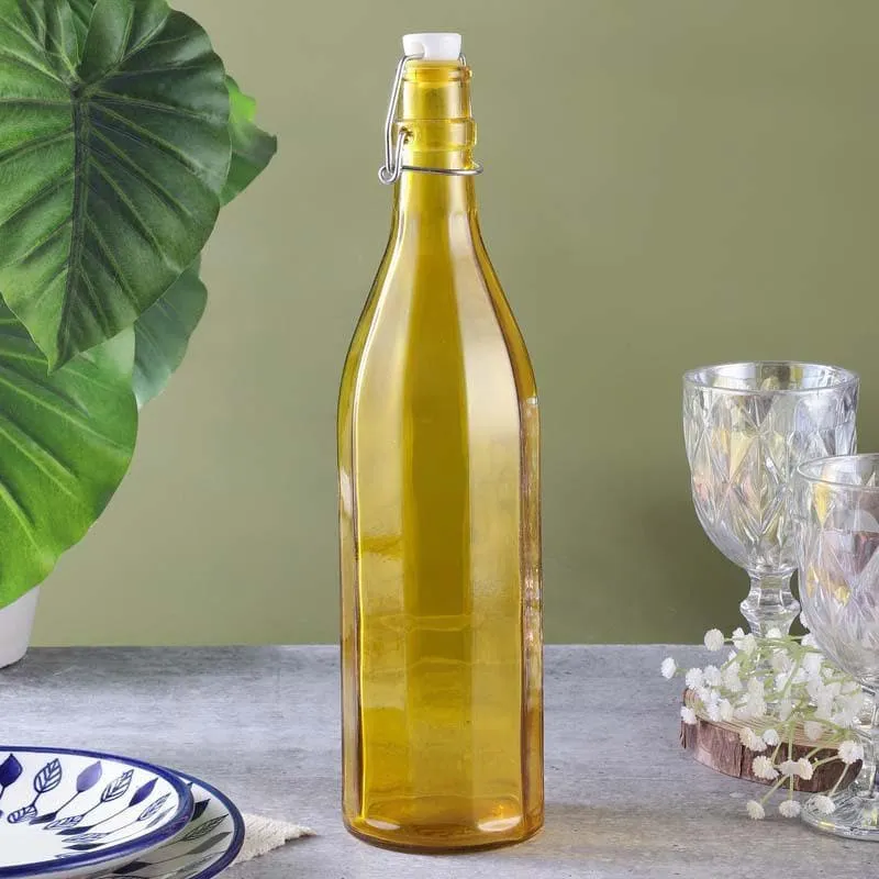 Vintage Fliptop Bottle - Yellow media 1