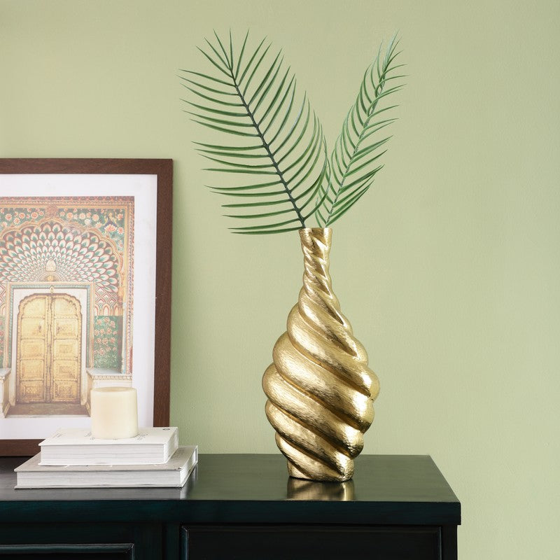 Symfora Aluminium Vase - Gold