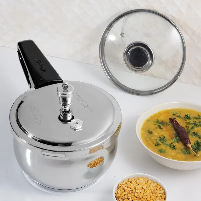 Vinod Morvex Pressure Cooker Stainless Steel - 2500 mL - 4