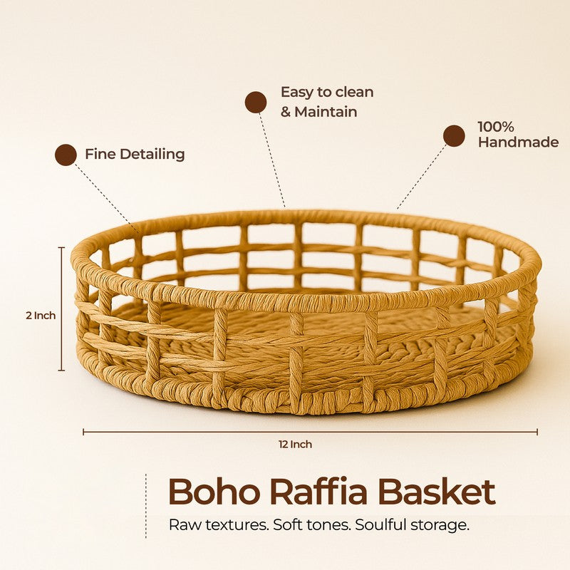 MeadowRaffia Storage Basket media 7