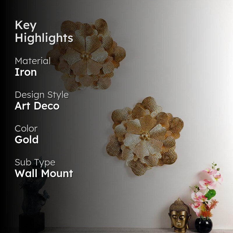 Flower Forae Iron Wall Accent - Set Of Two media 2