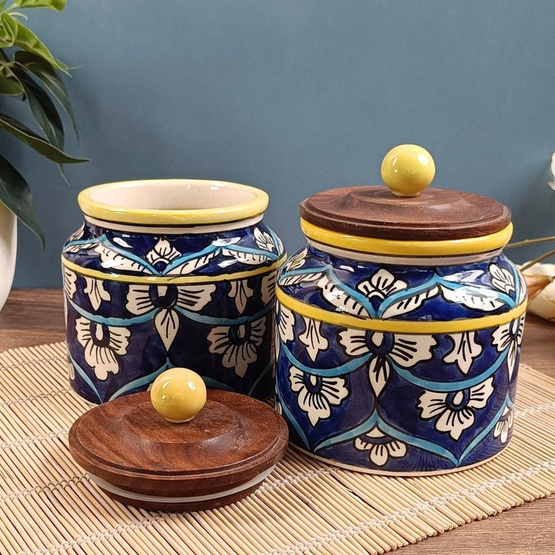 Modern Jar for Kitchen & Dining (550 mL Each) - Set Of Two - 550 mL