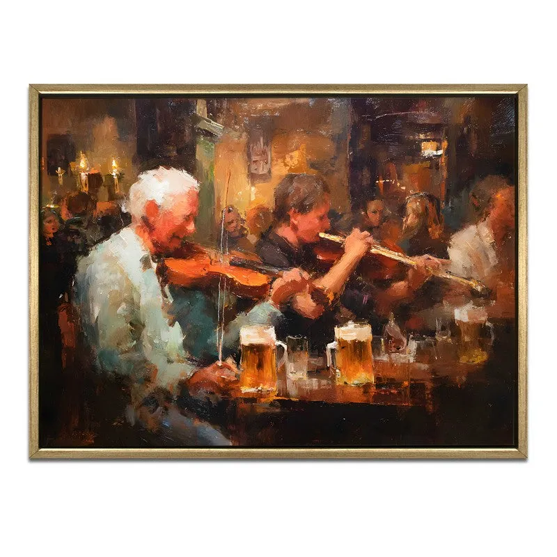 Mugside Music Canvas Wall Painting With Frame media 3