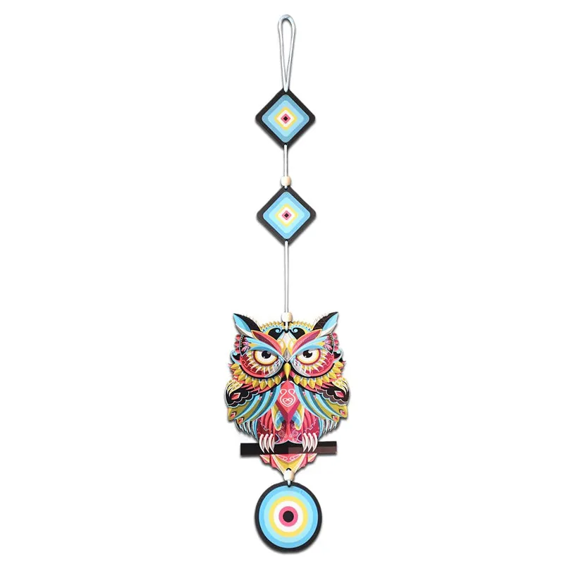 Owl Nazar II Polyester & MDF Wall Hanging media 4